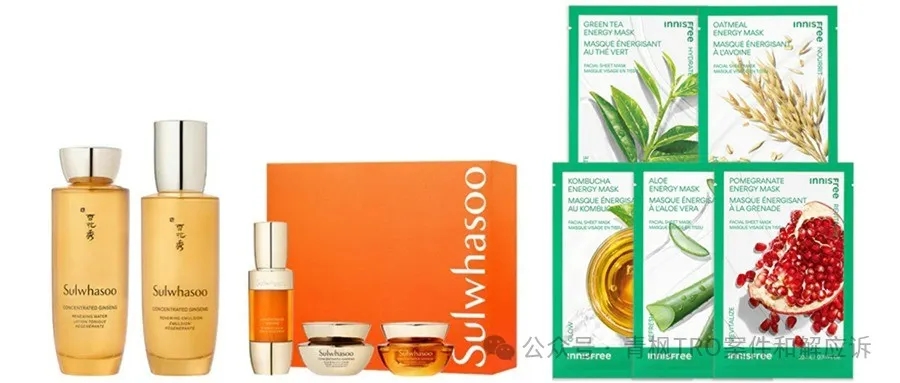 innisfree悦诗风吟、sulwhasoo雪花秀、laneige兰芝