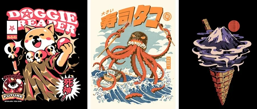日式复古插画