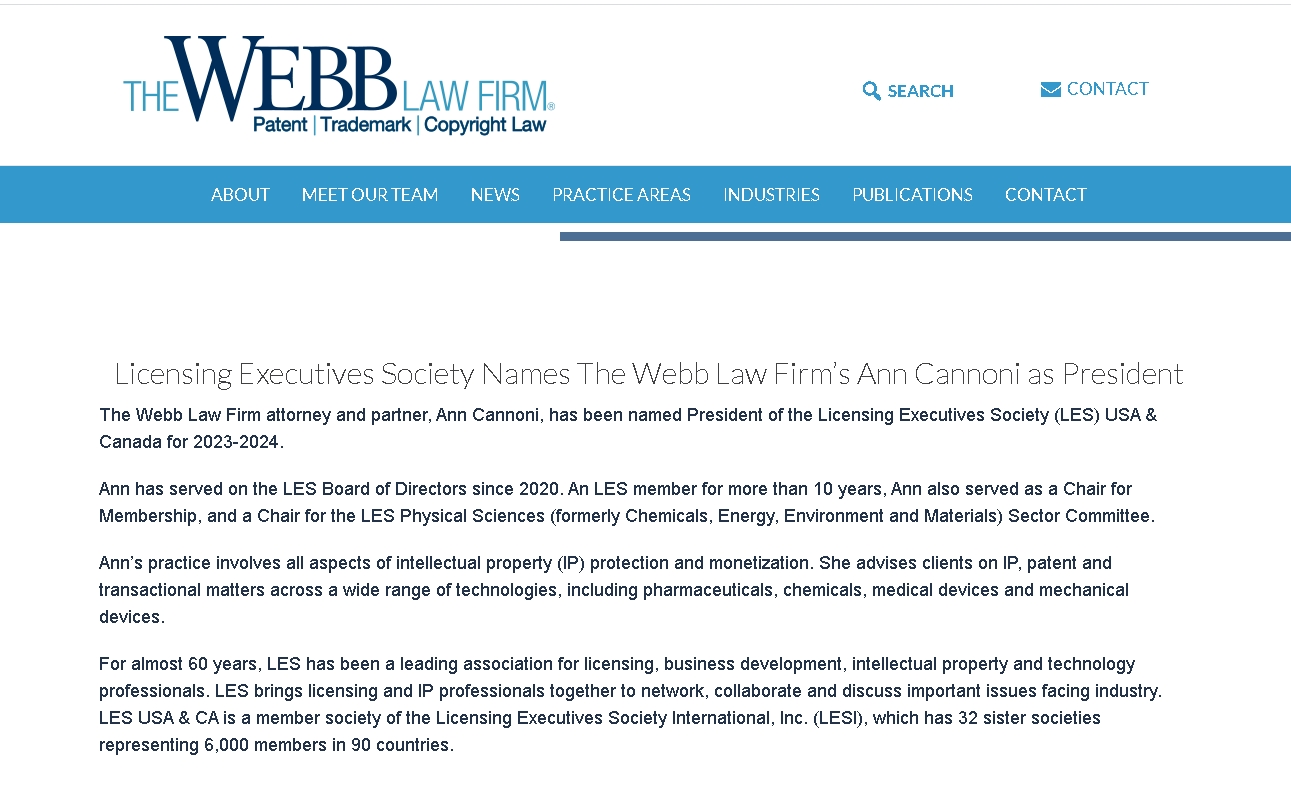 The Webb Law