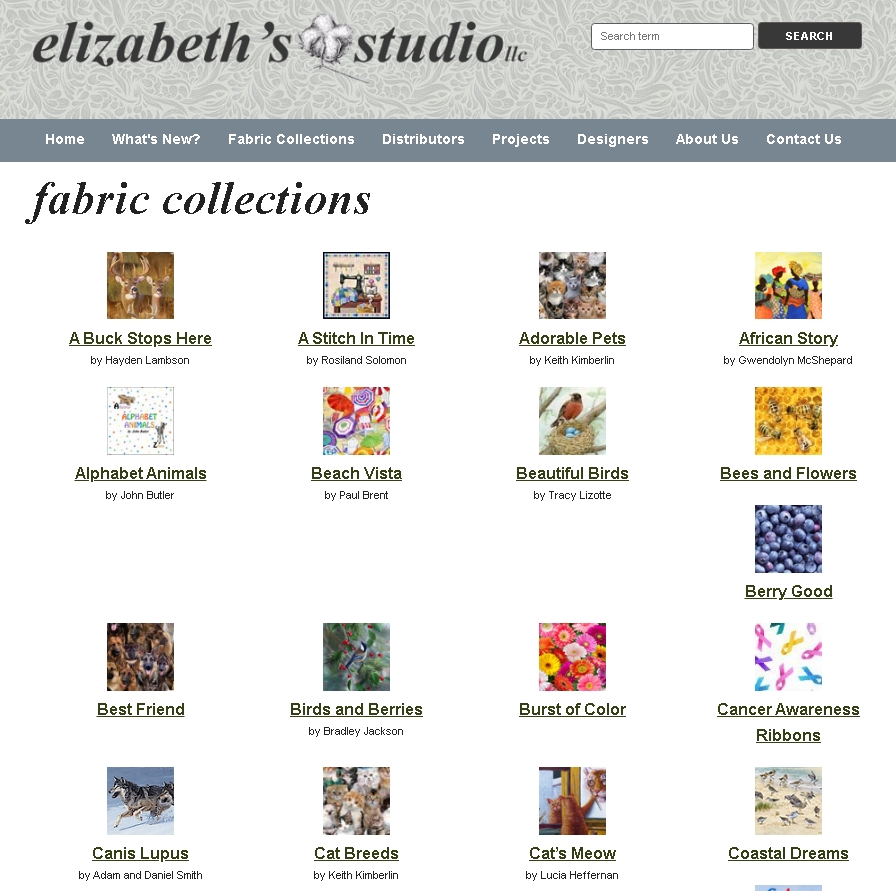 Elizabeth&rsquo;s Studio棉布印花