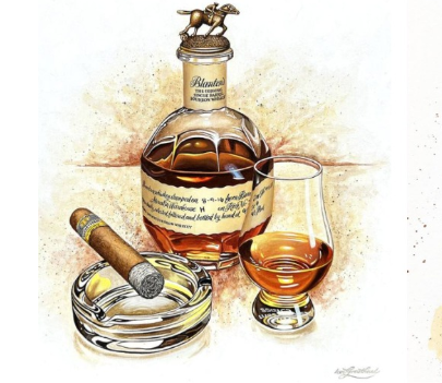  Ian Greathead 酒品油画